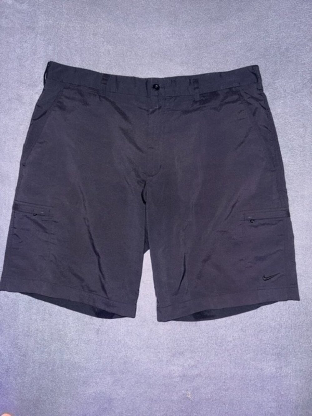 Nike Golf Dri-Fit Shorts Men’s 36 Black Performance Lightweight Zip Pocket